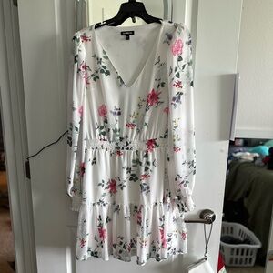 Express White Floral Dress